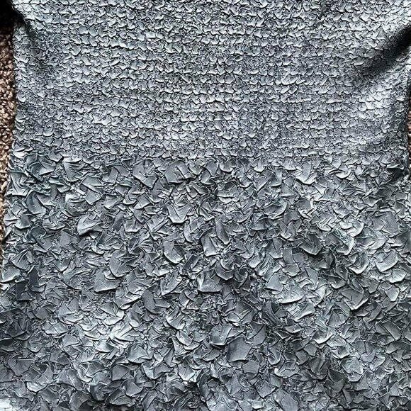 Y2K Essentials by Milano Womens Small Teal Bubble Popcorn Top - Picture 4 of 7